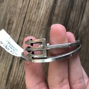 Alex an Ani Trident Silver Wrap Bracelet